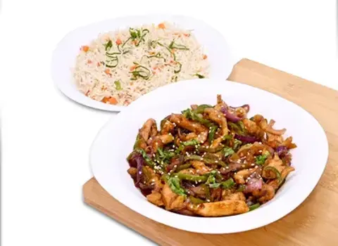 Szechuan Chicken With Rice
