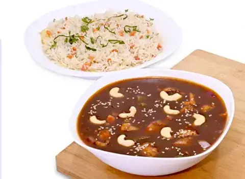 Chicken Cashew Nut With Rice